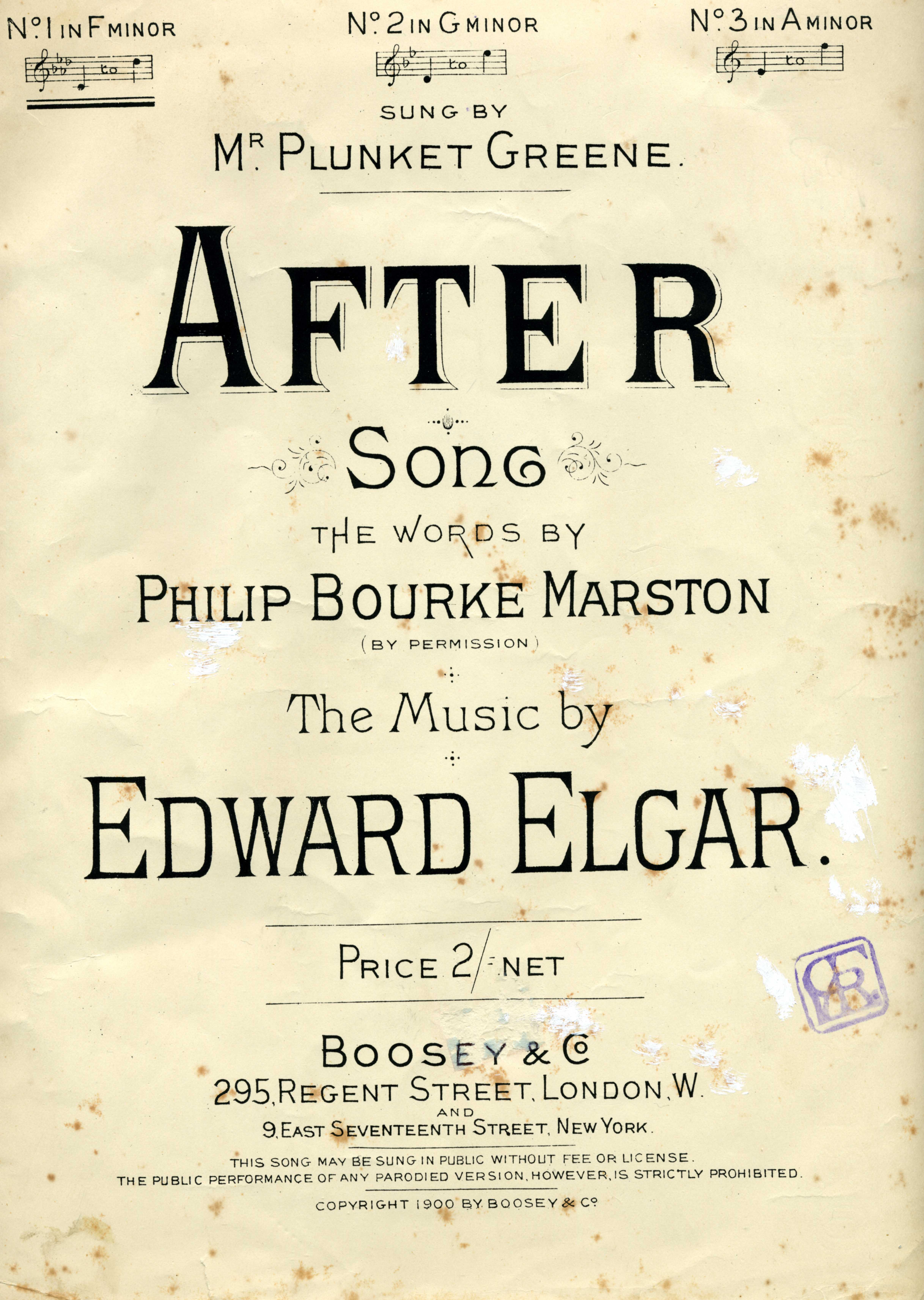 Après par Elgar chanson couvrir 1900.jpg