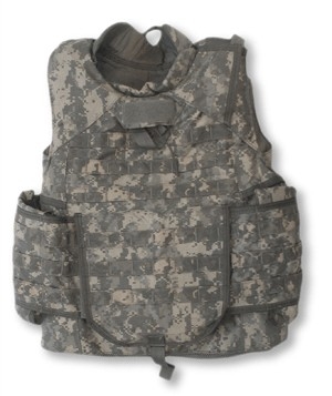 <span class="mw-page-title-main">Bulletproof vest</span> Form of body armor that protects the torso from some projectiles