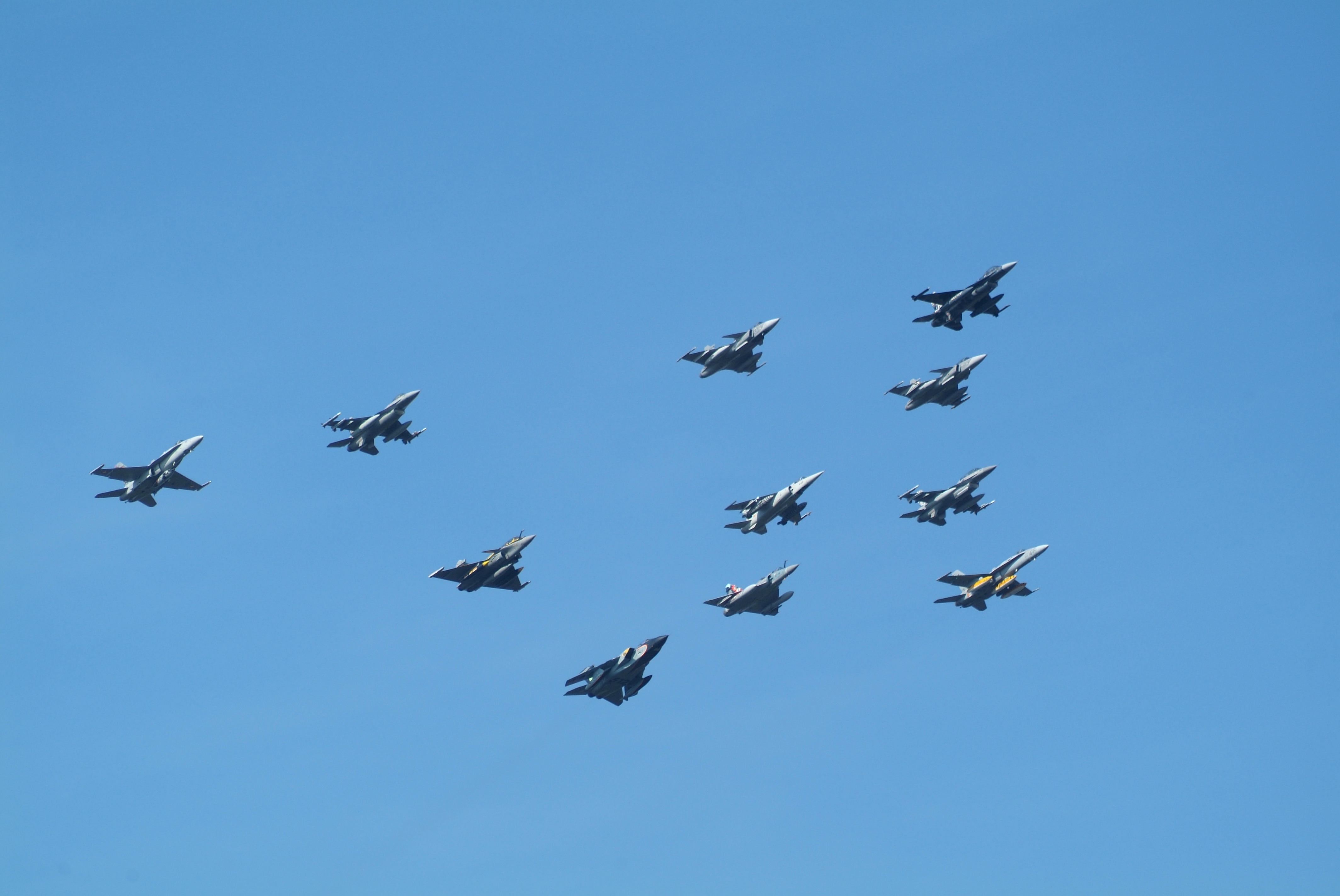 Fly in past. Kleine Brogel Air Base.