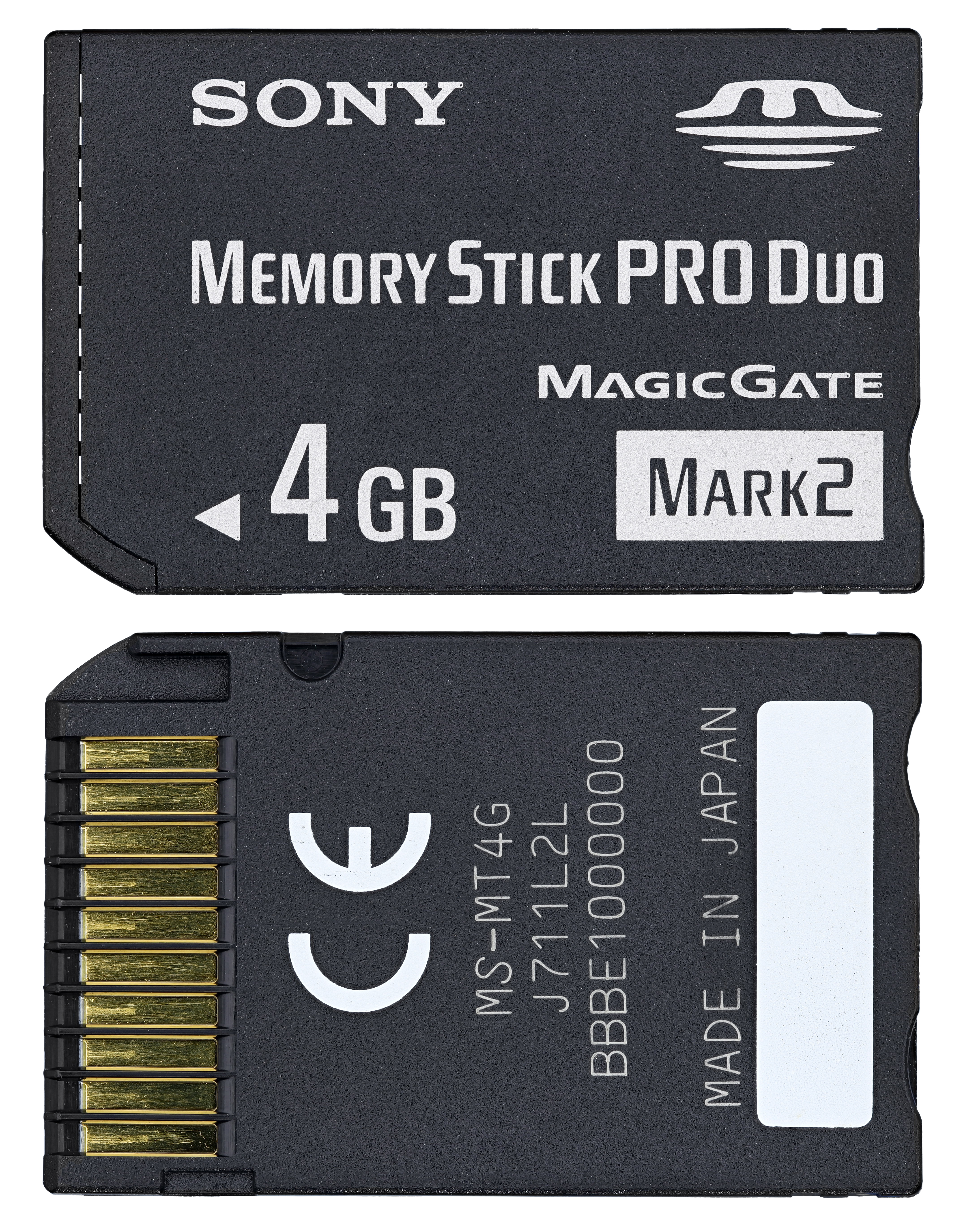 File:Sony Memory Stick Pro Duo 4GB.jpg - Wikimedia Commons