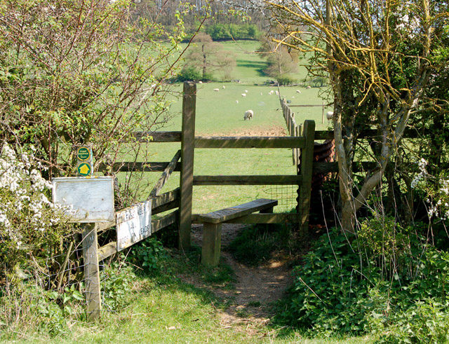 File:Stile by Halls Barn Farm, Shuckburgh - geograph.org.uk - 1263476.jpg