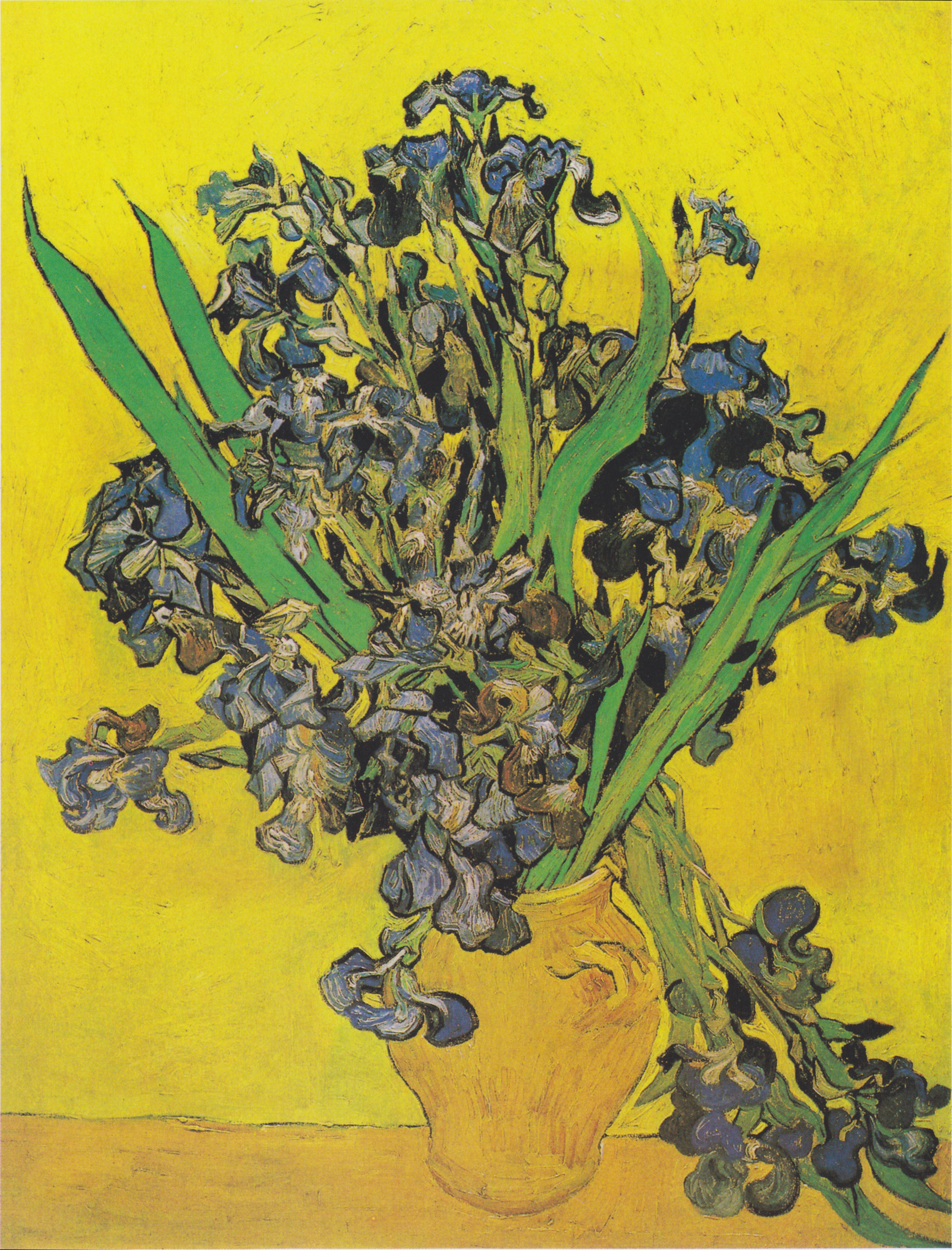 ファイル:Van Gogh - Vase mit Iris vor gelbem Hintergrund.jpeg