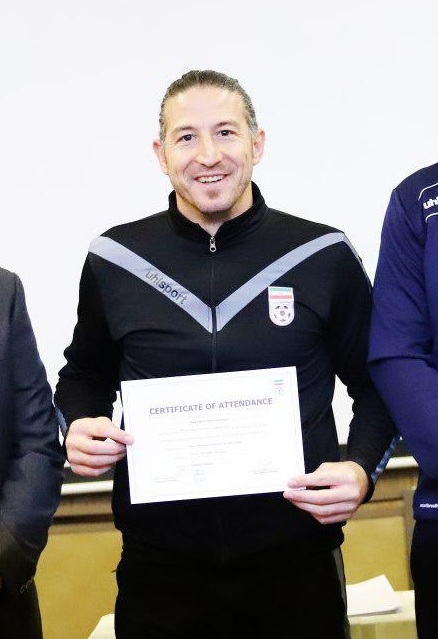 Andranik Teymourian in Asian B degree coaching Classes, Tehran, December 2019 (cropped)