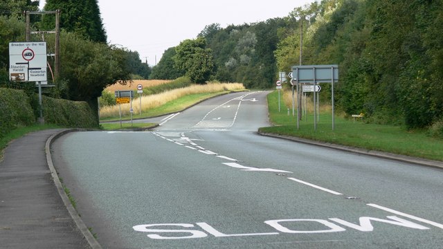 File:B587 Nottingham Road near Lount - geograph.org.uk - 916953.jpg