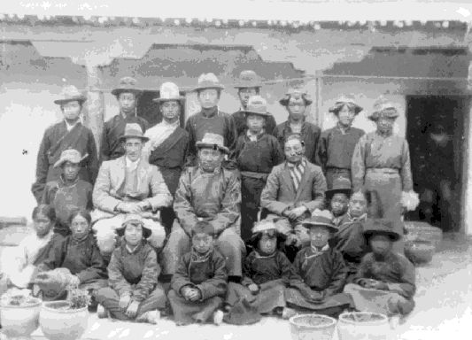 File:Frank Ludlow with Tibetan pupils.jpg