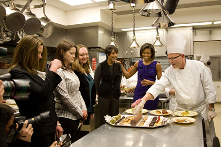 File:Michelle Obama in the White House kitchen.jpg