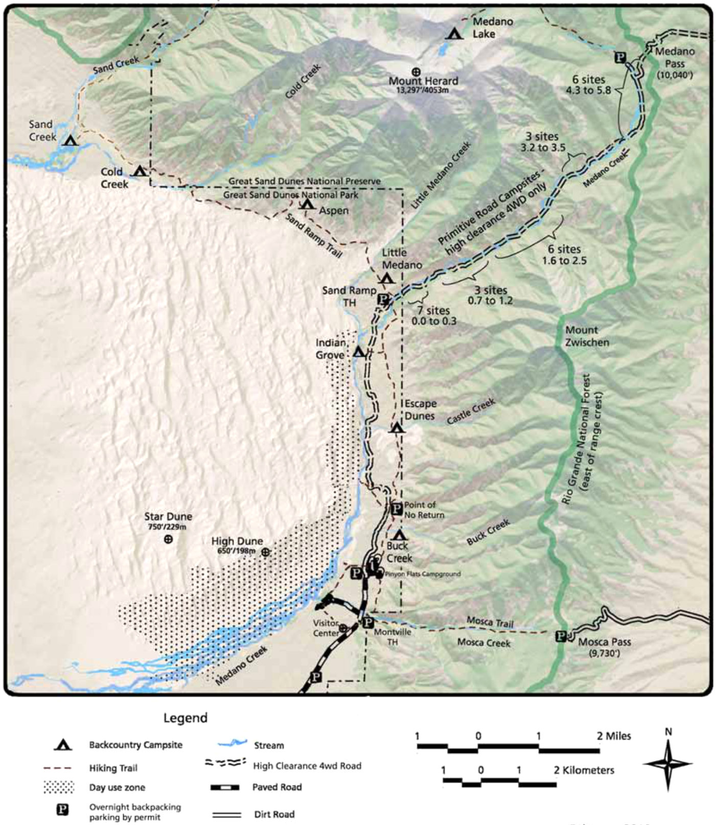 great sand dunes national park map File Nps Great Sand Dunes Backcountry Map Jpg Wikimedia Commons great sand dunes national park map