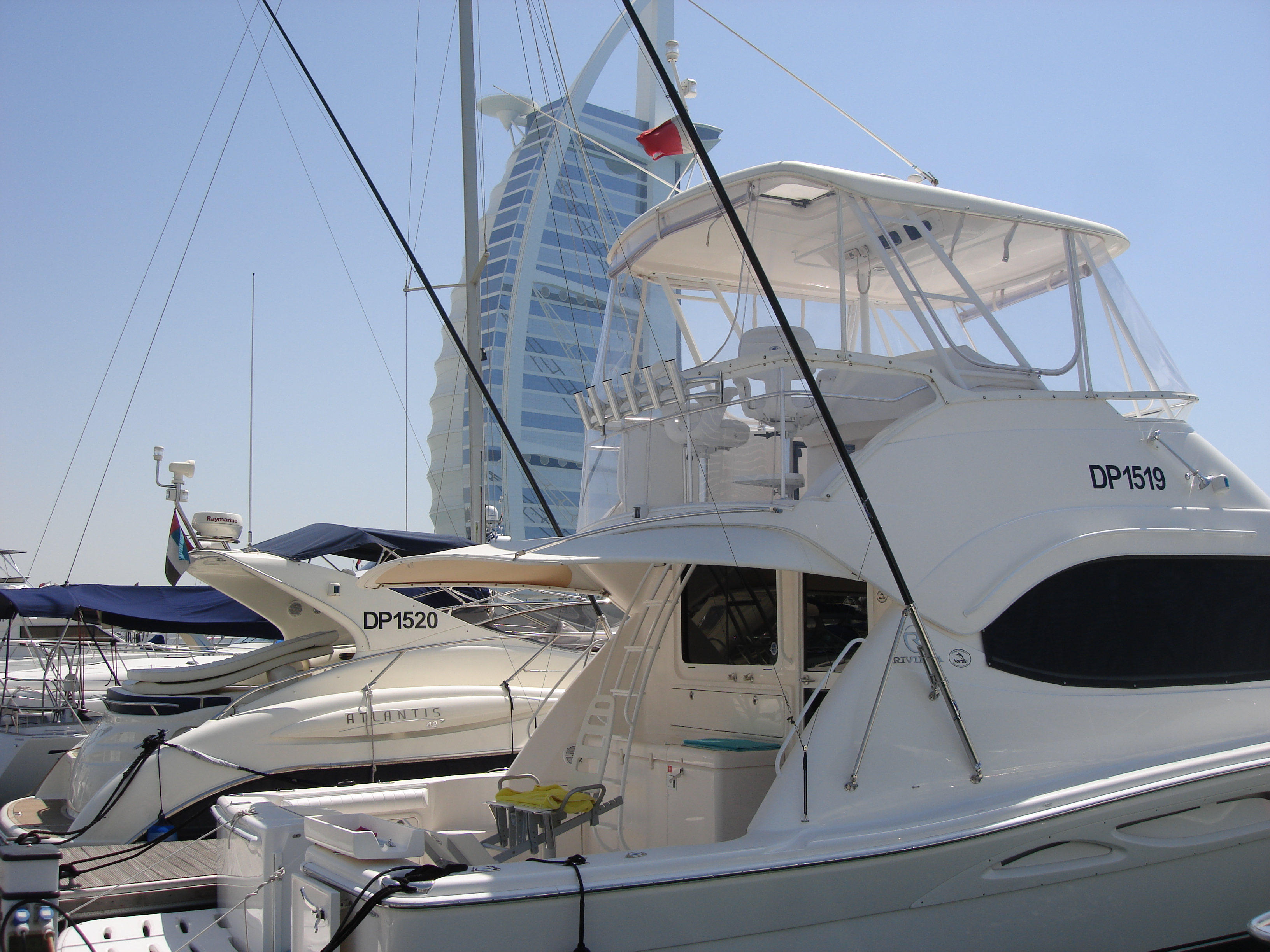 Yachts in the Dubai Marina 