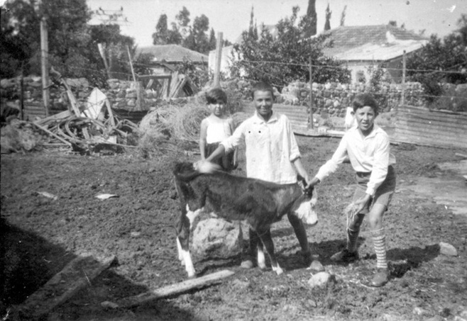 File:כנרת עמנואל עם בני דודיו 1926 - iמושבה כנרתמוזיאוןi btm5536.jpeg