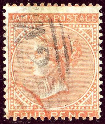 File:1860ca 4p Jamaica A28 Annotto Bay Mi4 SG4.jpg