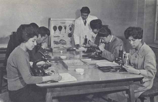 File:1950s Afghanistan - Biology class, Kabul University.jpg