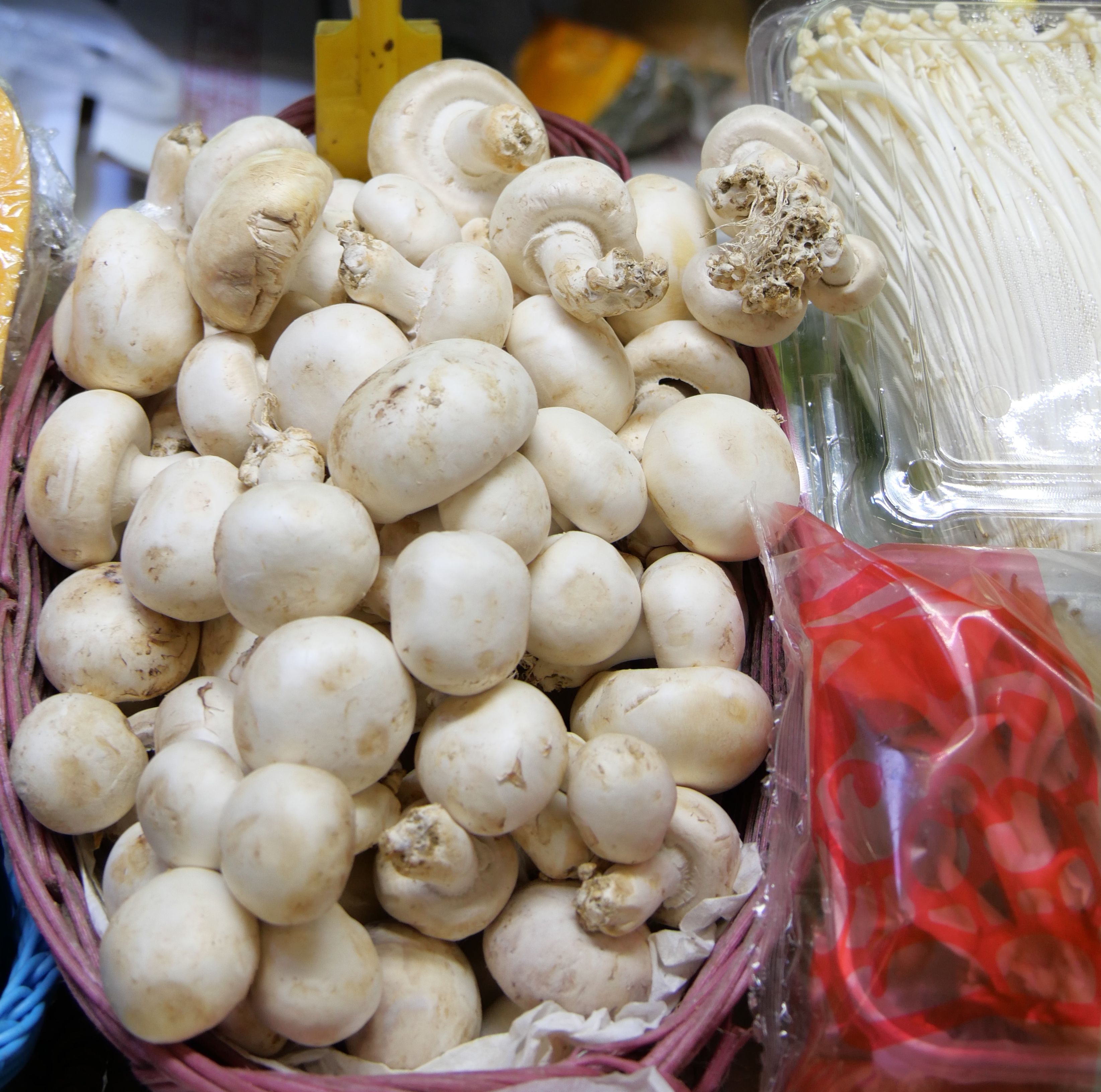 White fuzz on mushrooms - safe to eat?