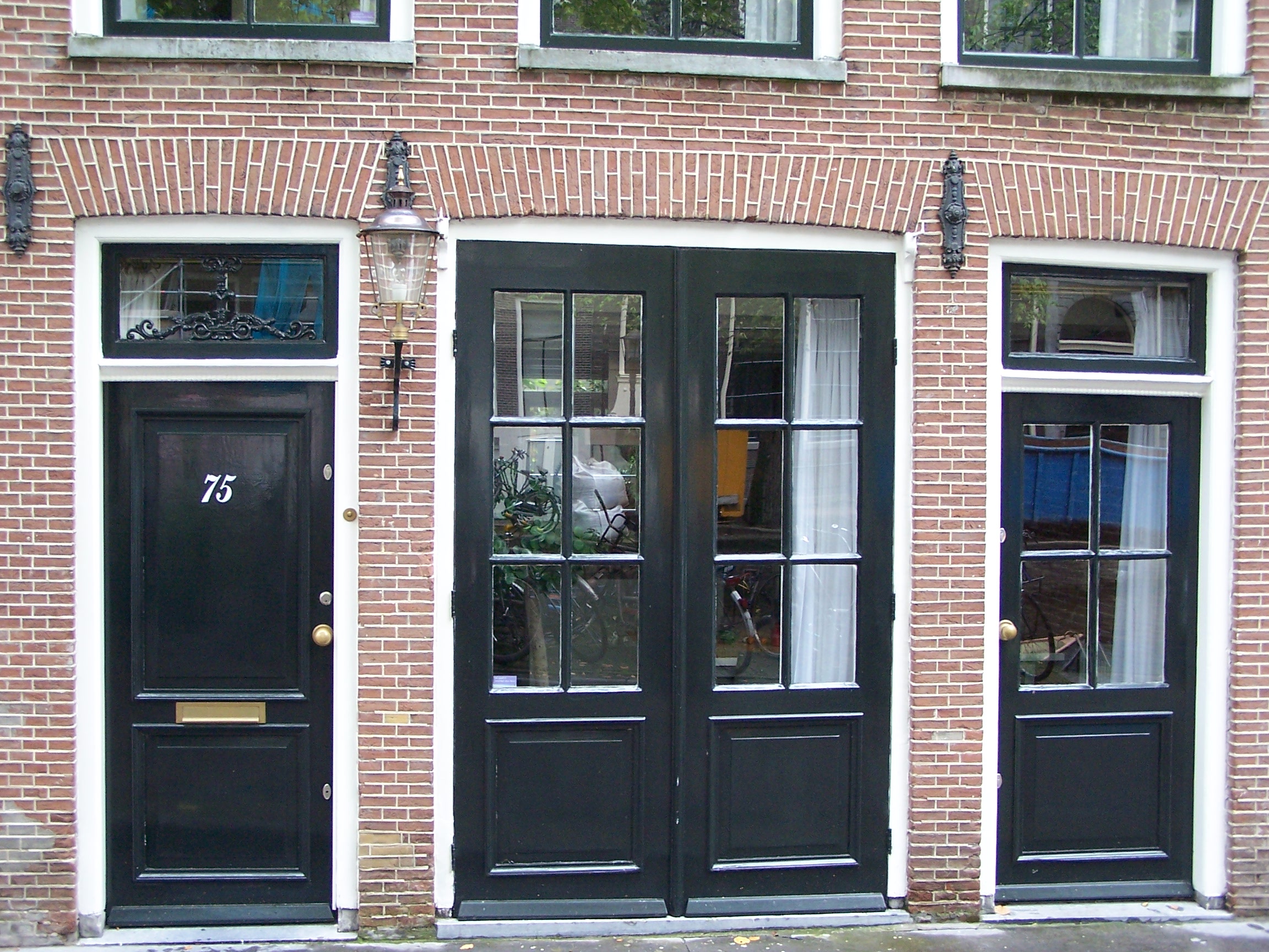 File Amsterdam Lauriergracht 75 Doors Jpg Wikimedia Commons