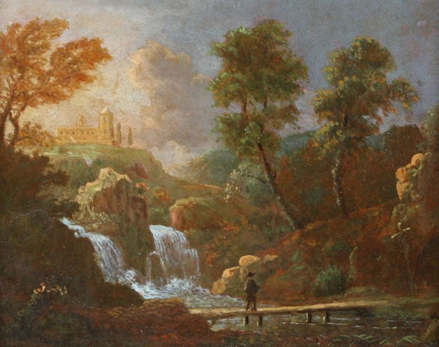 File:Bemmel, Willem van (attributed) - Landschap figuur op een brug bij een waterval -.jpg