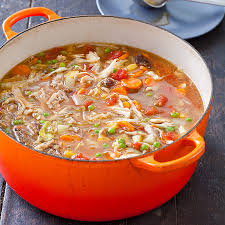 Booyah, a popular chunky stew of the Midwest that is often served to large numbers of people