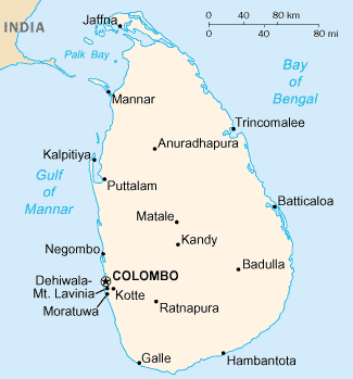 Sri Lanka Climate Zone Map Geography Of Sri Lanka - Wikipedia