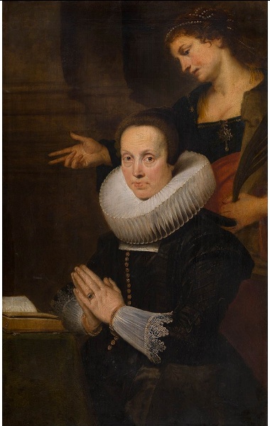 File:Cornelis de Vos - Barbara Kegeleers with St Barbara of Nicodemia.jpg