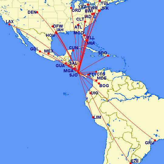 File:Current American routes from SJO.gif