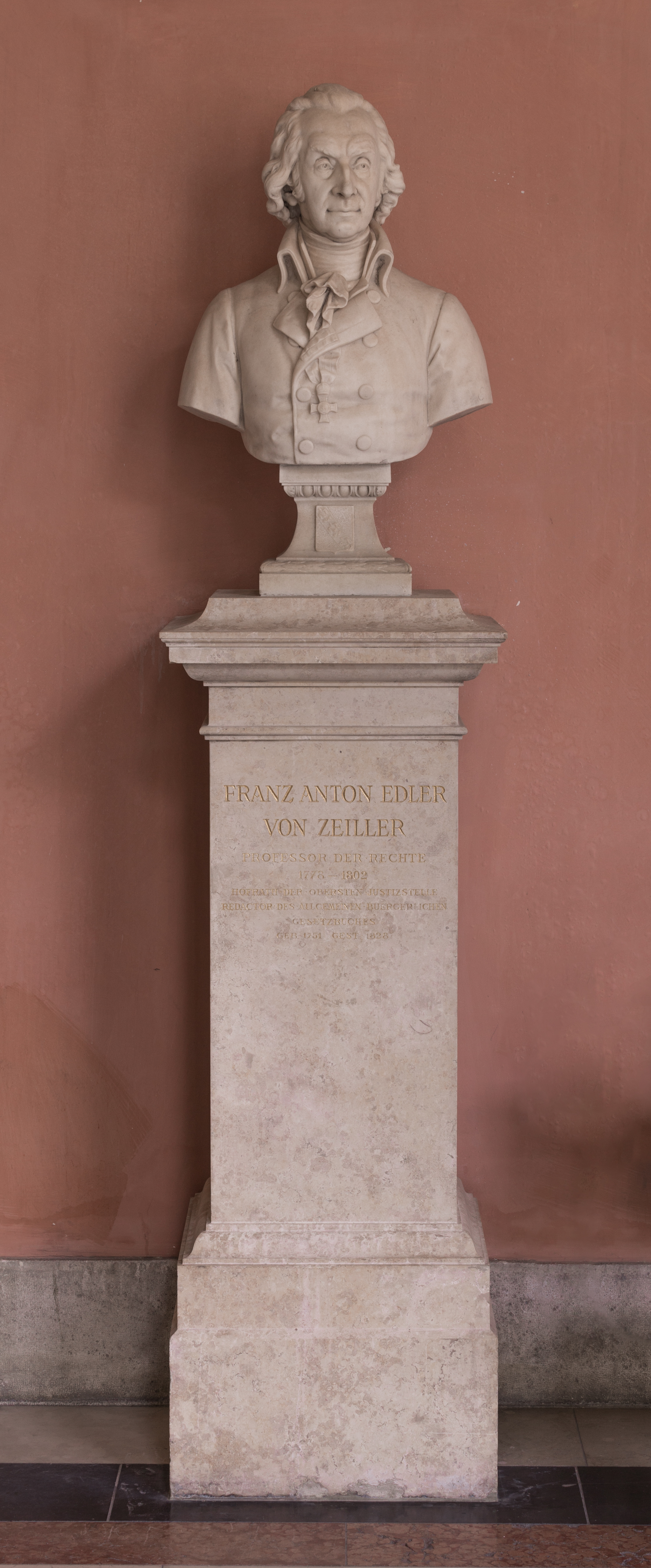 Franz Edler von Zeiller (Nr. 6) - Bust in the Arkadenhof, University of Vienna - 0214.jpg