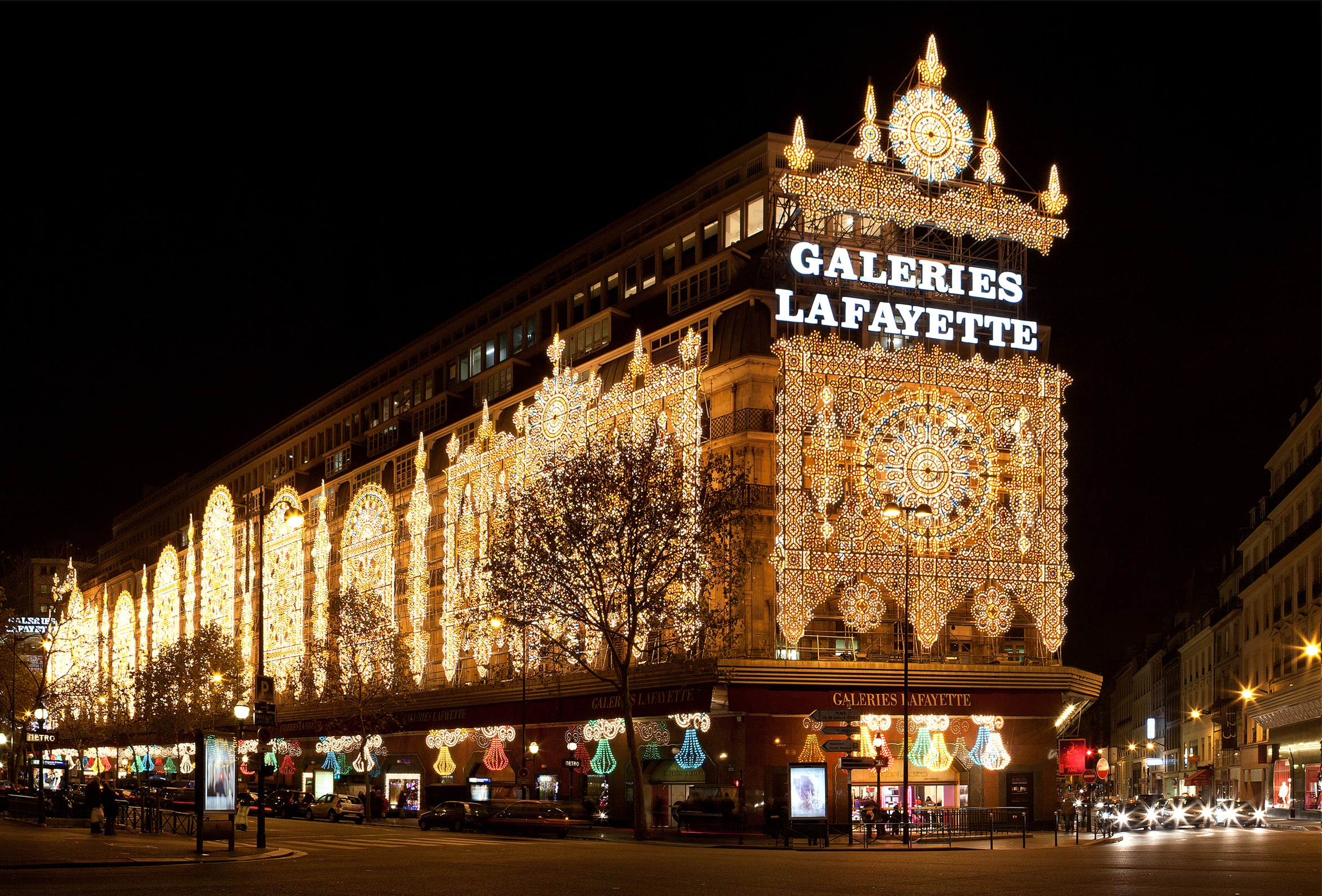 The Galeries Lafayette  (French pronunciation: [ɡalʁi lafajɛt]) is an upmarket French department store chain, the biggest in Europe. Its flagship store is on Boulevard Haussmann in the 9th arrondissement of Paris but it now operates a number of locations in France and other countries. In 2019, Galeries Lafayette recorded earnings of over five billion euros. It is a part of the company Groupe Galeries Lafayette and has been a member of the International Association of department stores since 1960.