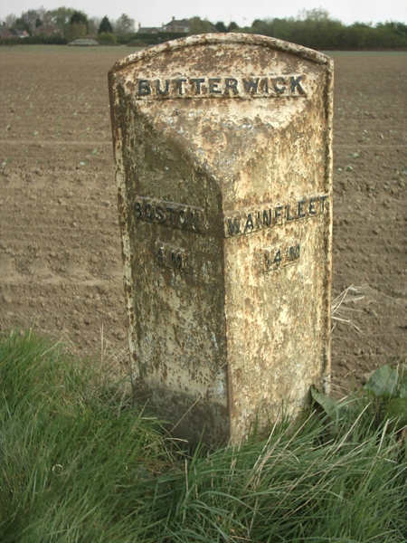 File:Old Milestone, on the A52, Main Road, W of Mill Lane (geograph 6728725).jpg