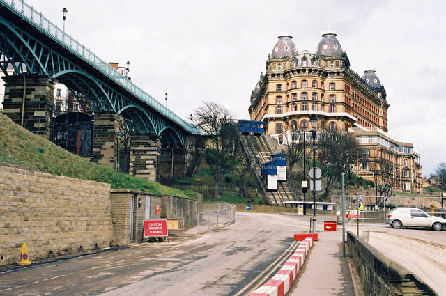 St. Nicholas Cliff Lift and the Grand Hotel, Scarborough - geograph.org.uk - 844268