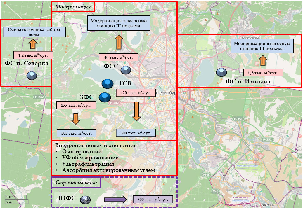 Карта воды екатеринбург