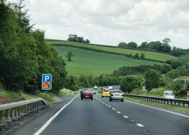 File:A38, North of A383 Newton Abbot turnoff - geograph.org.uk - 1367491.jpg