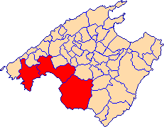 Municipios d'a badía de Palma