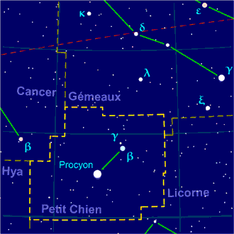 Canis minor constellation map-fr.png