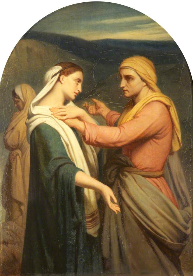 Chamant (60), église Notre-Dame, base du clocher, tableau Ary Scheffer, Naomi et Ruth.JPG