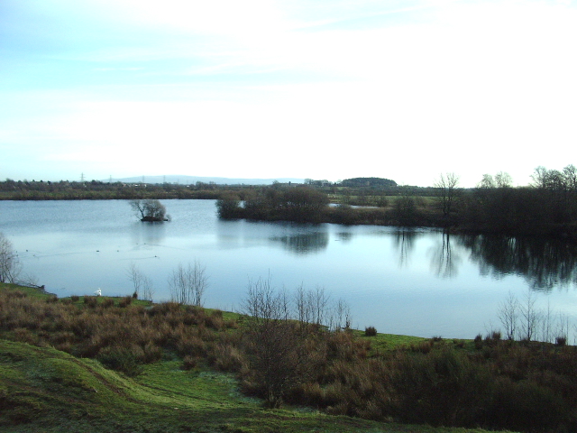 Fishing lakes to the west of Longtown - geograph.org.uk - 320281