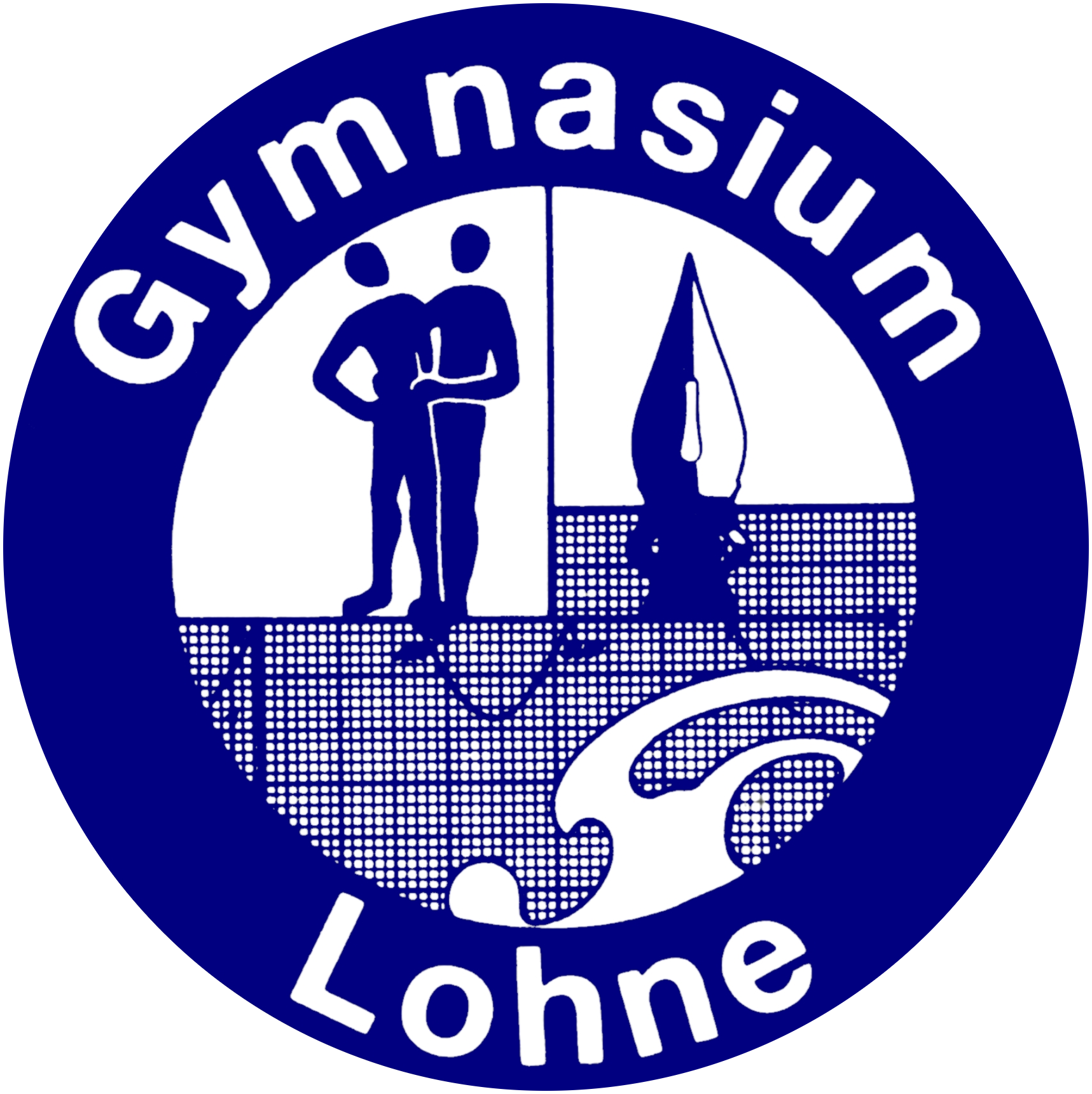 Das Logo des Gymnasiums Lohne, Stand 2018