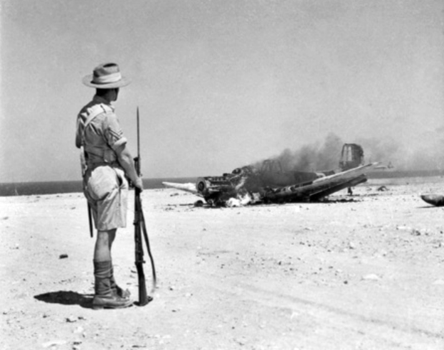 File:Ju 87 burning near Tobruk 1941.jpg
