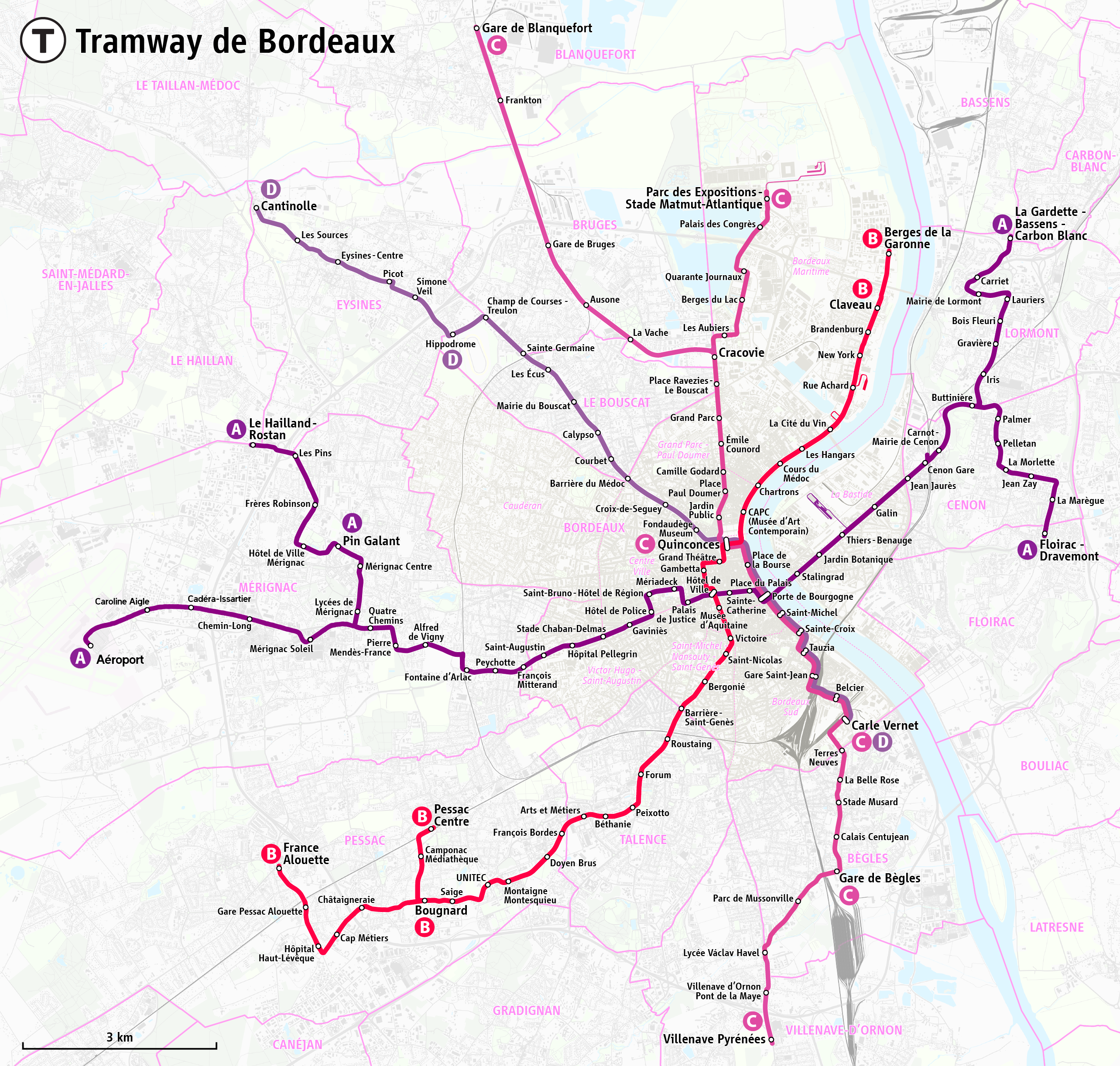 carte des tram bordeaux File Plan Du Reseau Des Tramways De Bordeaux Png Wikimedia Commons carte des tram bordeaux