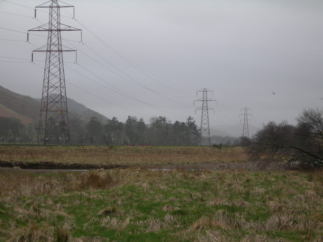 File:Pylons off A7 - geograph.org.uk - 363443.jpg