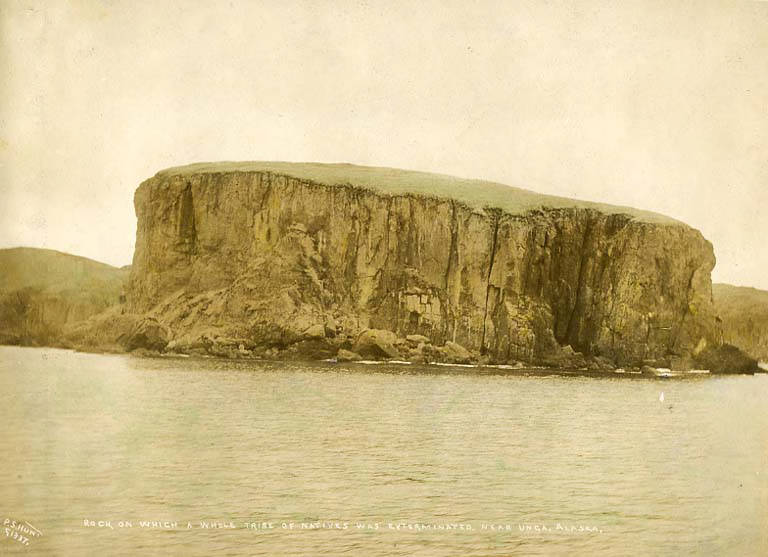 File:Rock formation, Unga Island, Alaska, circa 1907-1915 (AL+CA 7483).jpg