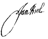 III. János aláírása