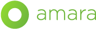 The logo of amara, a green ring.