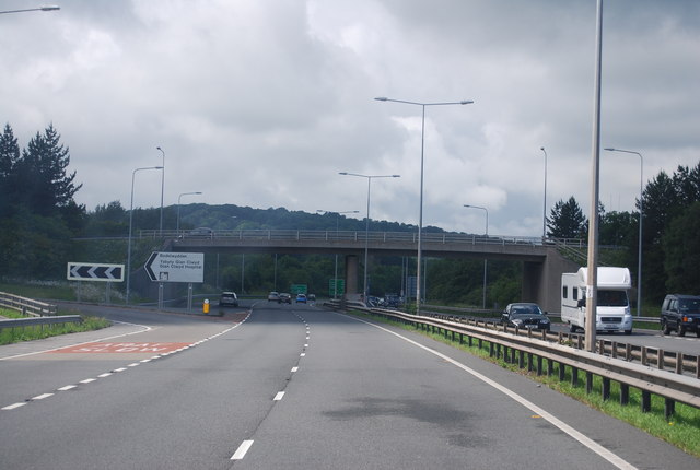 File:A55, westbound - geograph.org.uk - 3159536.jpg