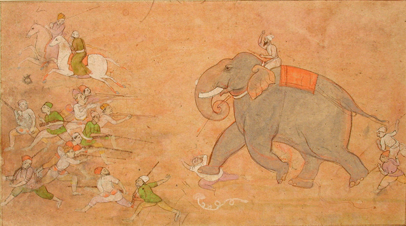 File:An elephant routing a group of riflemen (6124589677).jpg