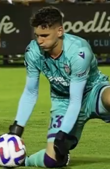 Cook playing for [[Perth Glory FC|Perth Glory]] in 2023