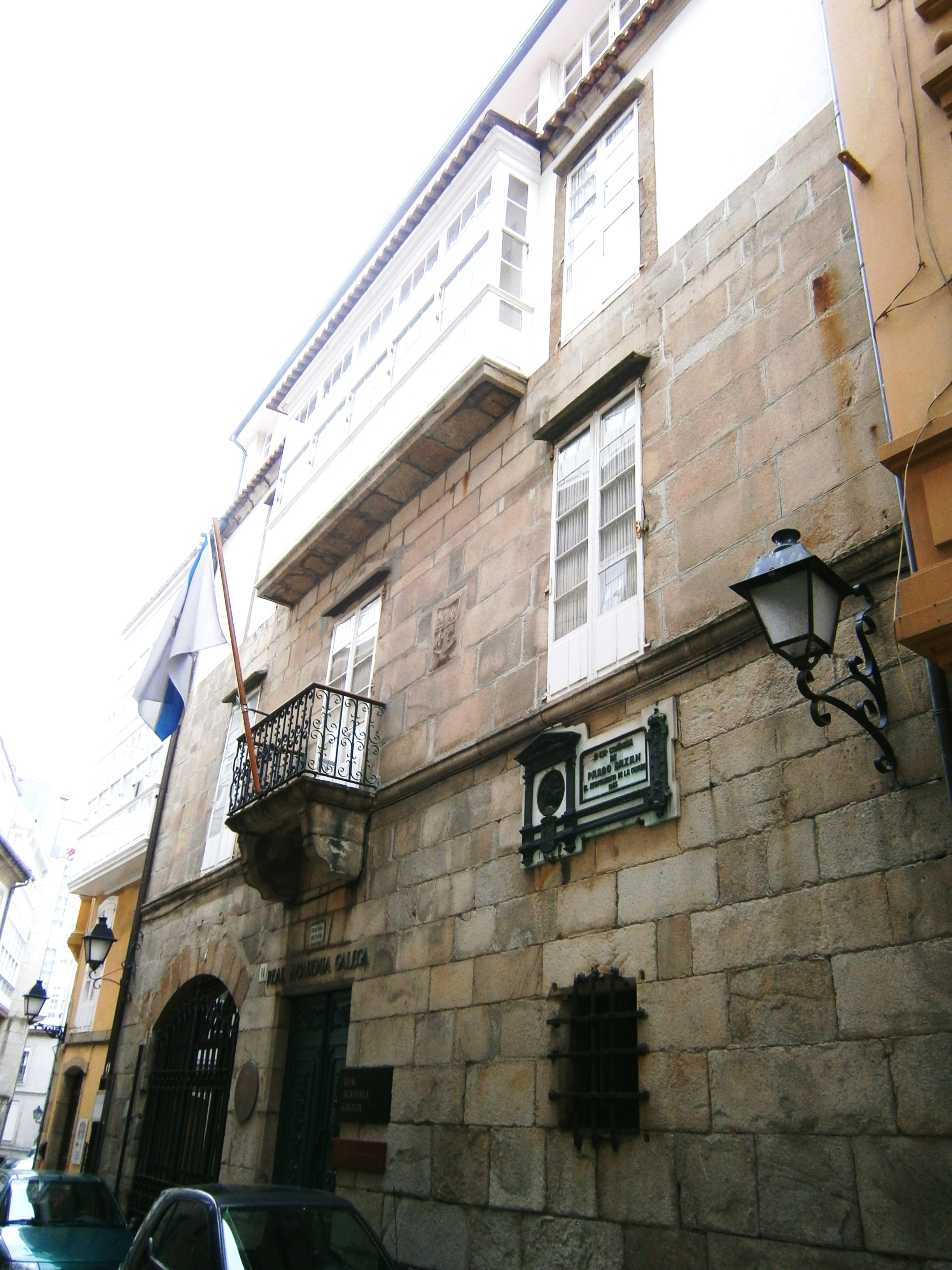 Casa de Emilia Pardo Bazán na rúa das Tabernas ([[A Coruña