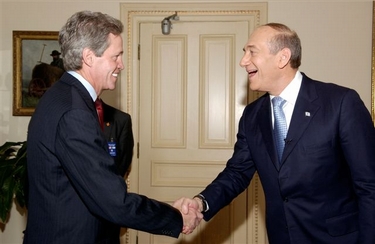 File:Coleman meets Olmert.jpg