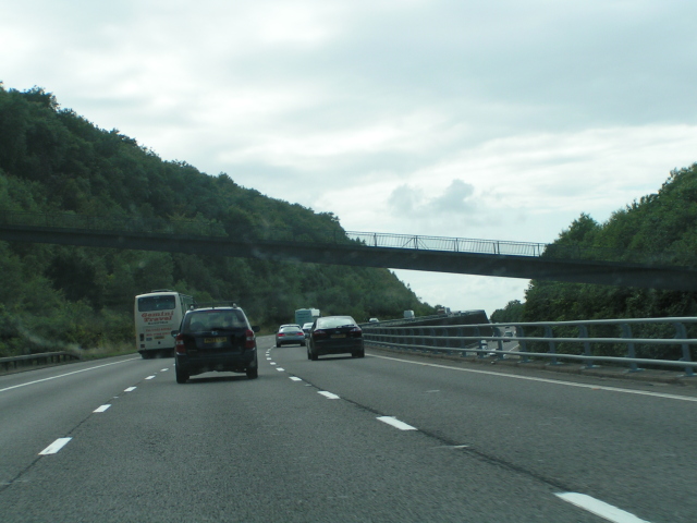 File:Footbridge over the M5 - geograph.org.uk - 1419007.jpg