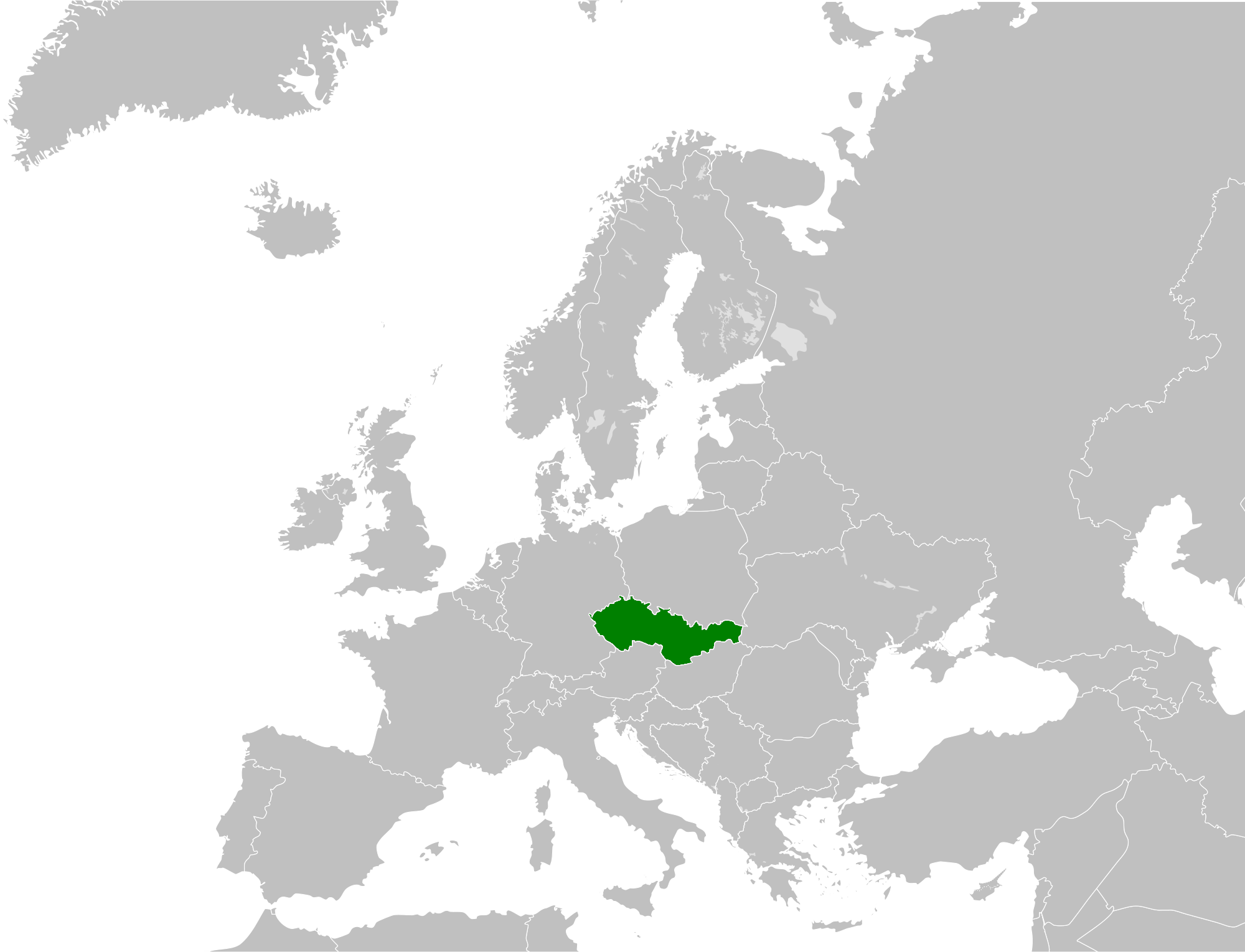 tchécoslovaquie carte europe