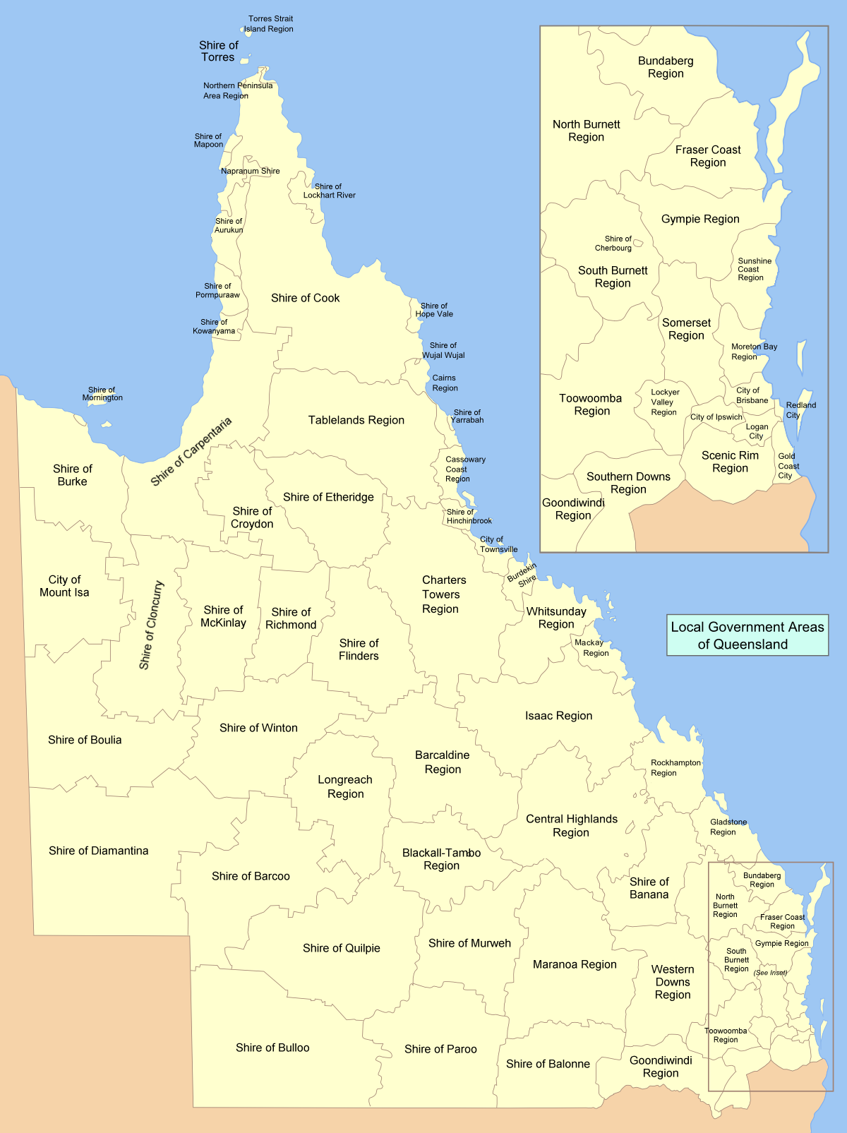 Luettelo Queenslandin paikallishallintoalueista – Wikipedia