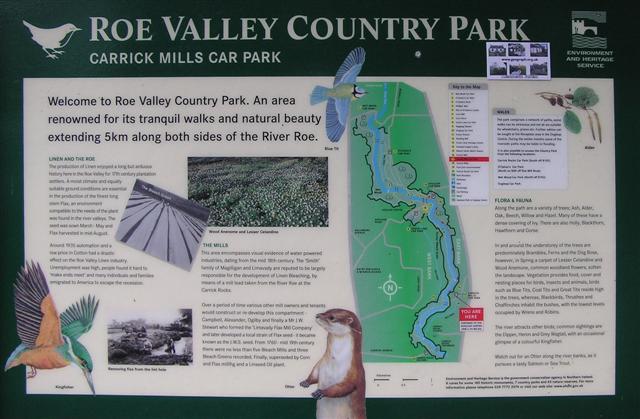 Roe Valley Country Park plaque - geograph.org.uk - 730690