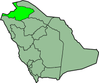Lokasi Al-Jawf di Arab Saudi