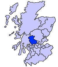 Местоположение на Стърлинг в Шотландия